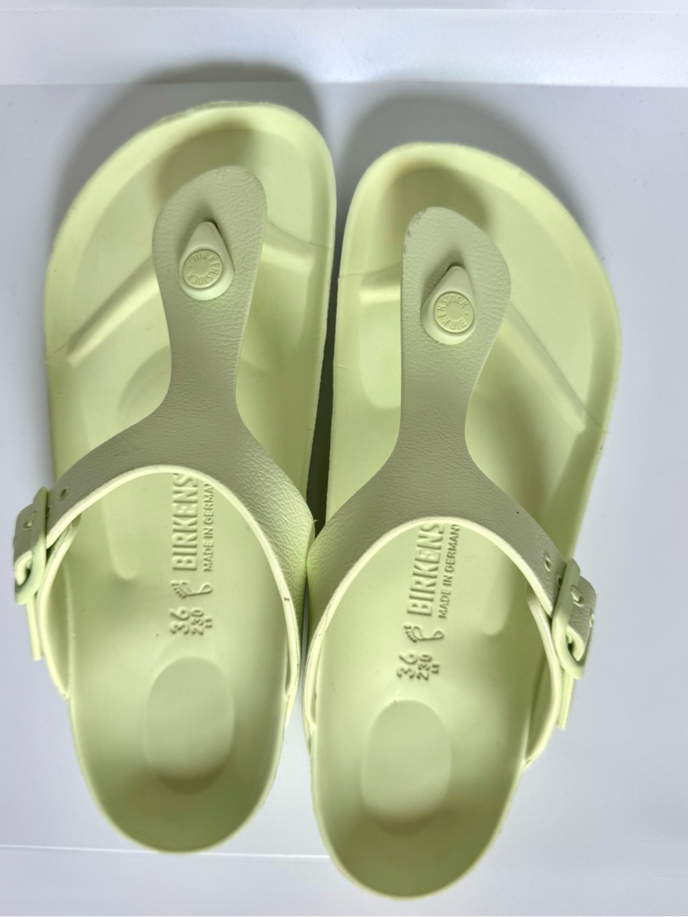 Birkenstock Gizeh EVA Sandal Faded Lime Women's